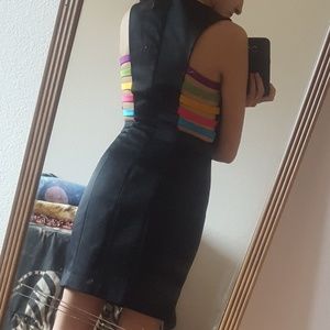 Black rainbow dress